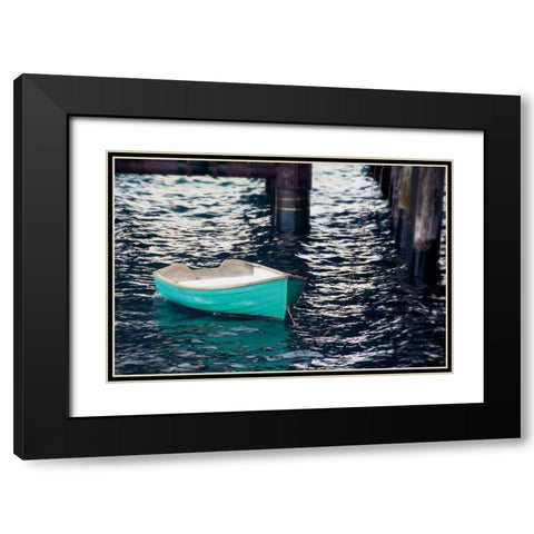 Rowboat II Black Modern Wood Framed Art Print with Double Matting by Urquhart, Elizabeth