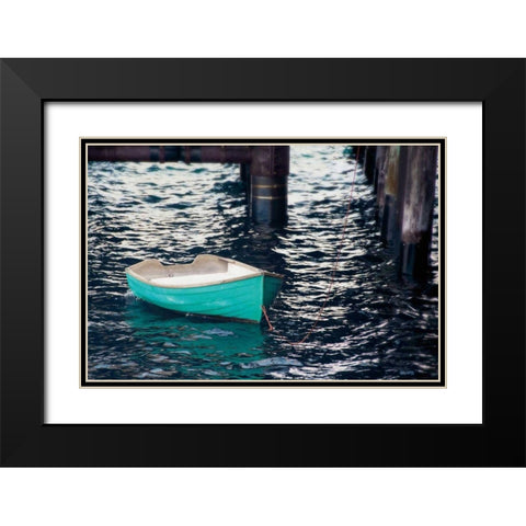 Rowboat II Black Modern Wood Framed Art Print with Double Matting by Urquhart, Elizabeth