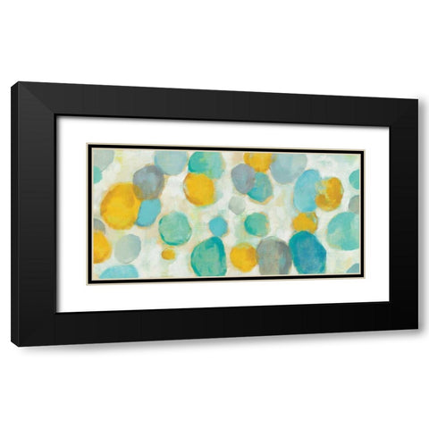 Painted Pebbles  Black Modern Wood Framed Art Print with Double Matting by Vassileva, Silvia