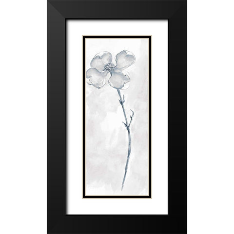 Solitary Dogwood III Gray Black Modern Wood Framed Art Print with Double Matting by Paschke, Chris