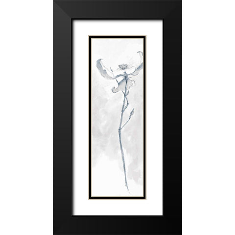 Solitary Dogwood IV Gray Black Modern Wood Framed Art Print with Double Matting by Paschke, Chris