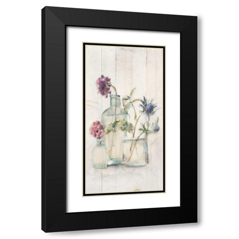 Blossoms on Birch II Panel Black Modern Wood Framed Art Print with Double Matting by Blum, Cheri