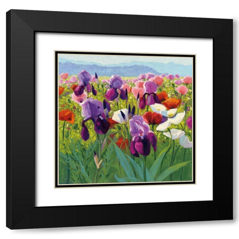 Early June Black Modern Wood Framed Art Print with Double Matting by Novak, Shirley