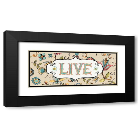 Peace and Paisley III Black Modern Wood Framed Art Print with Double Matting by Tavoletti, Anne