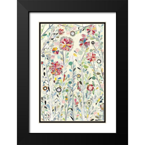 Spring Blossoms Black Modern Wood Framed Art Print with Double Matting by Boggs, Candra