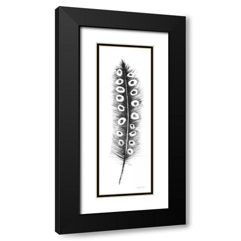 Spirit Feather VIIIa Black Modern Wood Framed Art Print with Double Matting by Tillmon, Avery