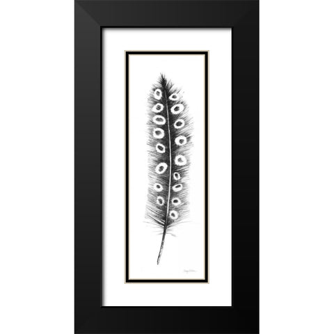 Spirit Feather VIIIa Black Modern Wood Framed Art Print with Double Matting by Tillmon, Avery