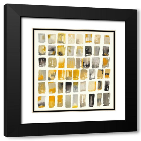 City Windows I Black Modern Wood Framed Art Print with Double Matting by Novak, Shirley