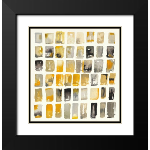 City Windows I Black Modern Wood Framed Art Print with Double Matting by Novak, Shirley