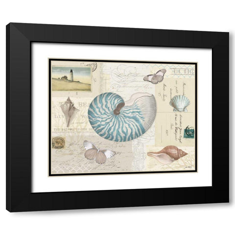 Beach Wonders I Black Modern Wood Framed Art Print with Double Matting by Pertiet, Katie