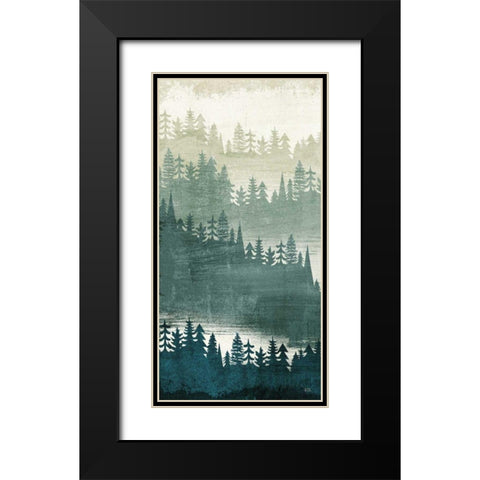 Mountainscape Panel I Black Modern Wood Framed Art Print with Double Matting by Mullan, Michael
