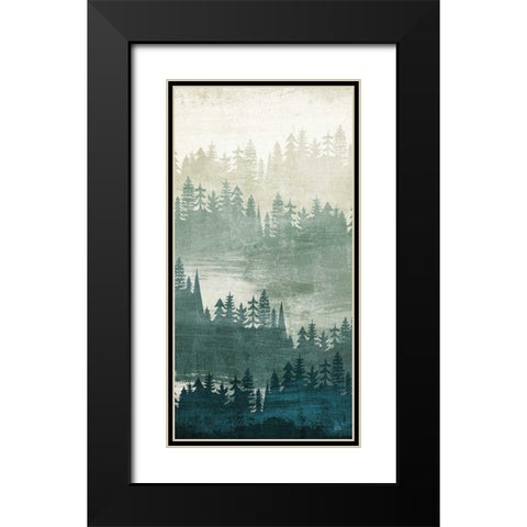 Mountainscape Panel II Black Modern Wood Framed Art Print with Double Matting by Mullan, Michael