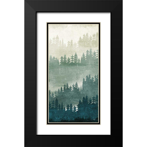 Mountainscape Panel III Black Modern Wood Framed Art Print with Double Matting by Mullan, Michael