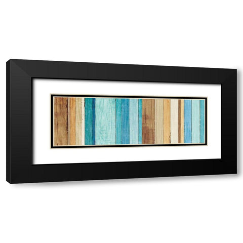 Beachscape VII Black Modern Wood Framed Art Print with Double Matting by Mullan, Michael