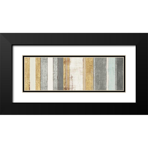 Beachscape VIII Gold Neutral Black Modern Wood Framed Art Print with Double Matting by Mullan, Michael