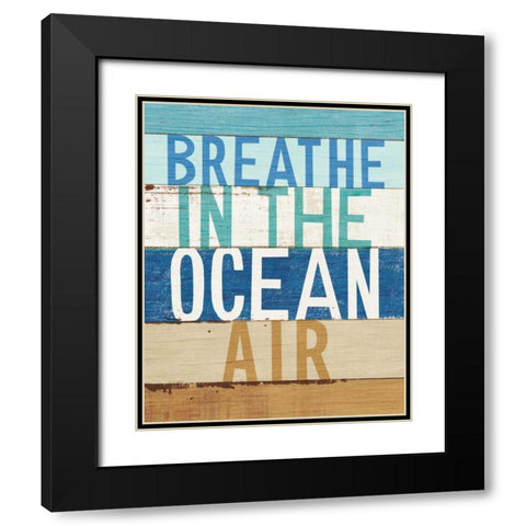 Beachscape Inspiration V Black Modern Wood Framed Art Print with Double Matting by Mullan, Michael