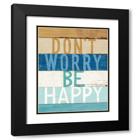 Beachscape Inspiration VI Black Modern Wood Framed Art Print with Double Matting by Mullan, Michael