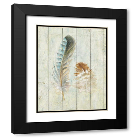 Natural Flora X Black Modern Wood Framed Art Print with Double Matting by Nai, Danhui