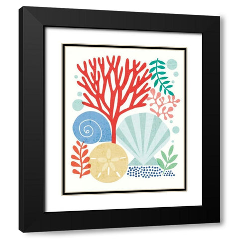 Under Sea Treasures V Black Modern Wood Framed Art Print with Double Matting by Mullan, Michael