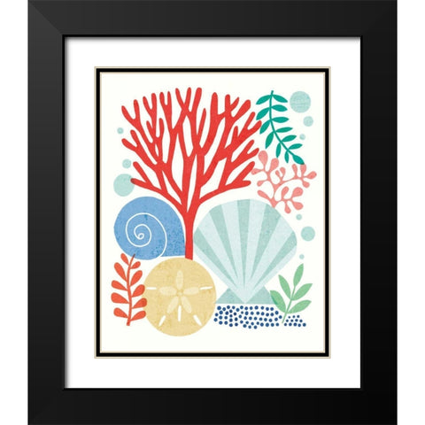 Under Sea Treasures V Black Modern Wood Framed Art Print with Double Matting by Mullan, Michael