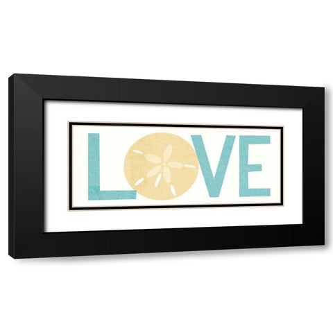 Under Sea Treasures Love Black Modern Wood Framed Art Print with Double Matting by Mullan, Michael