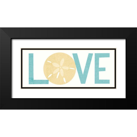 Under Sea Treasures Love Black Modern Wood Framed Art Print with Double Matting by Mullan, Michael