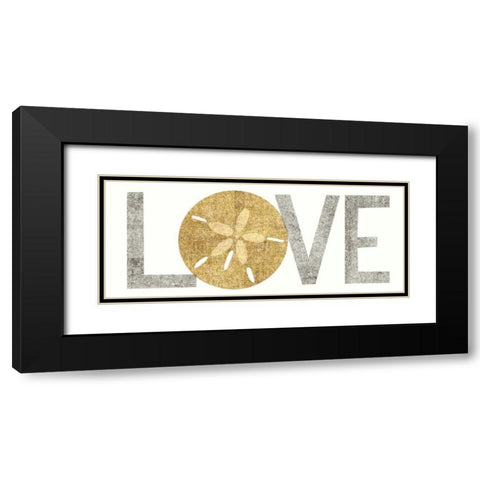 Under Sea Treasures Love Gold Neutral Black Modern Wood Framed Art Print with Double Matting by Mullan, Michael