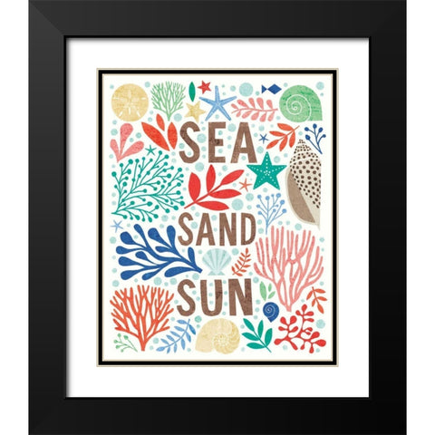Under Sea Treasures III Black Modern Wood Framed Art Print with Double Matting by Mullan, Michael