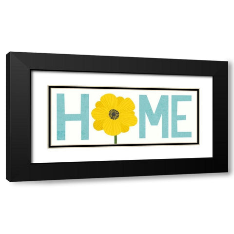 Seaside Bouquet Home Black Modern Wood Framed Art Print with Double Matting by Mullan, Michael