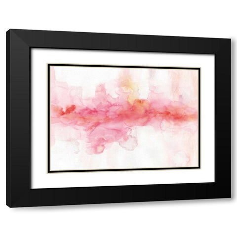 Rainbow Seeds Abstract Black Modern Wood Framed Art Print with Double Matting by Audit, Lisa