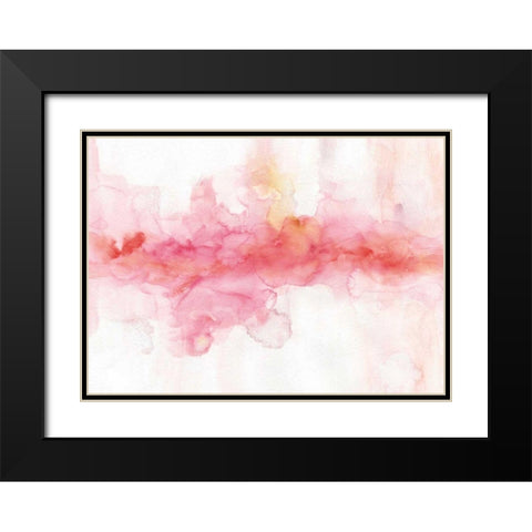 Rainbow Seeds Abstract Black Modern Wood Framed Art Print with Double Matting by Audit, Lisa