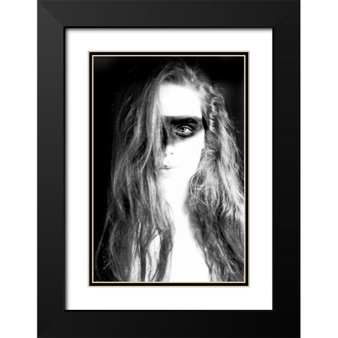 Hatch I Crop Black Modern Wood Framed Art Print with Double Matting by Marshall, Laura