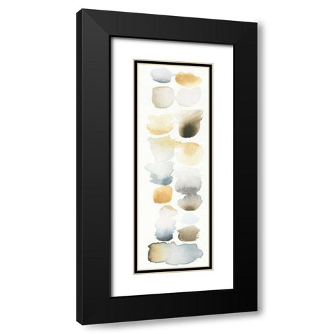 Watercolor Swatch Panel Neutral II Black Modern Wood Framed Art Print with Double Matting by Elyse, DeNeige