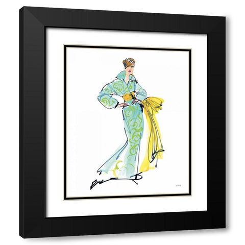 Colorful Fashion I Black Modern Wood Framed Art Print with Double Matting by Tavoletti, Anne