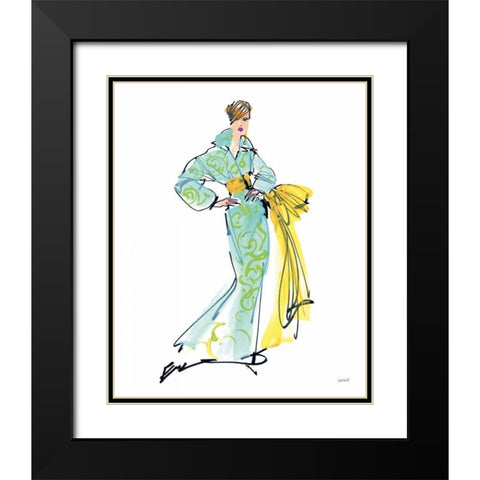 Colorful Fashion I Black Modern Wood Framed Art Print with Double Matting by Tavoletti, Anne