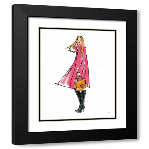 Colorful Fashion III Black Modern Wood Framed Art Print with Double Matting by Tavoletti, Anne