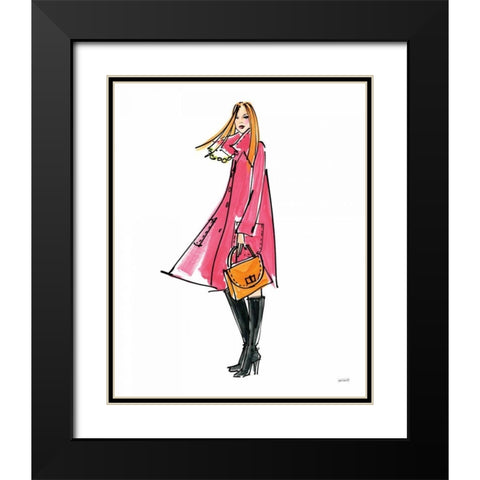 Colorful Fashion III Black Modern Wood Framed Art Print with Double Matting by Tavoletti, Anne