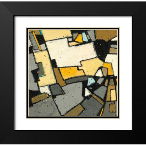 Garden II Black Modern Wood Framed Art Print with Double Matting by Novak, Shirley