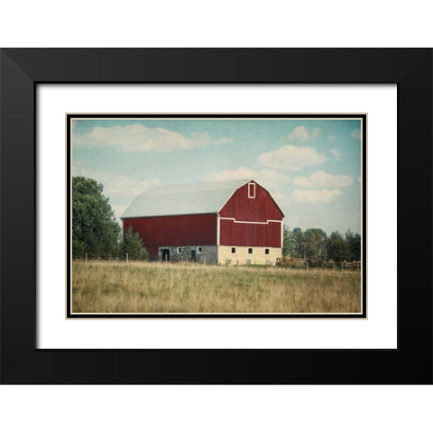 Blissful Country VI Crop Black Modern Wood Framed Art Print with Double Matting by Urquhart, Elizabeth