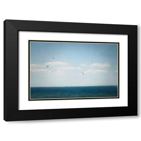 Calm Days IV Black Modern Wood Framed Art Print with Double Matting by Urquhart, Elizabeth