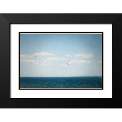 Calm Days IV Black Modern Wood Framed Art Print with Double Matting by Urquhart, Elizabeth