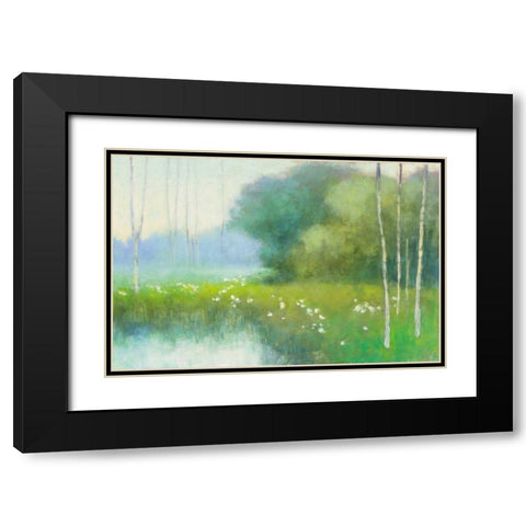 Spring Midst Black Modern Wood Framed Art Print with Double Matting by Purinton, Julia