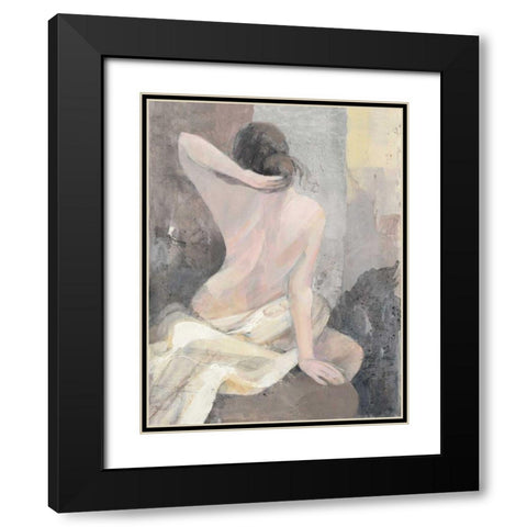 After the Bath I Black Modern Wood Framed Art Print with Double Matting by Hristova, Albena