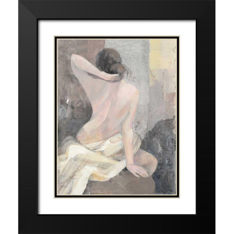 After the Bath I Black Modern Wood Framed Art Print with Double Matting by Hristova, Albena
