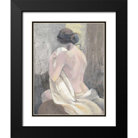 After the Bath II Black Modern Wood Framed Art Print with Double Matting by Hristova, Albena