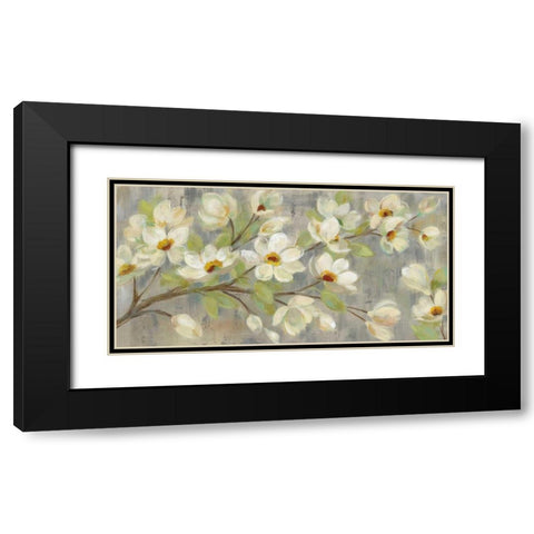 April Branch Black Modern Wood Framed Art Print with Double Matting by Vassileva, Silvia