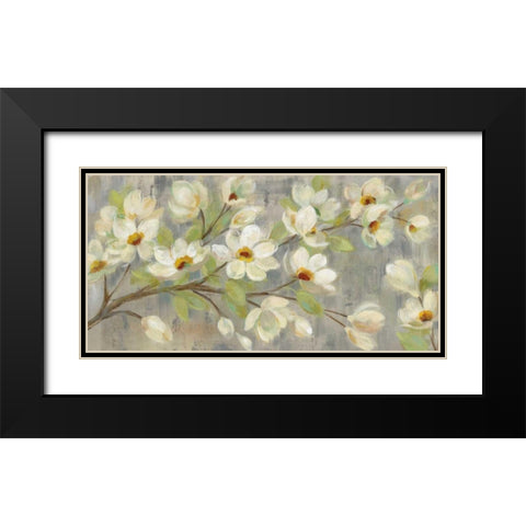 April Branch Black Modern Wood Framed Art Print with Double Matting by Vassileva, Silvia