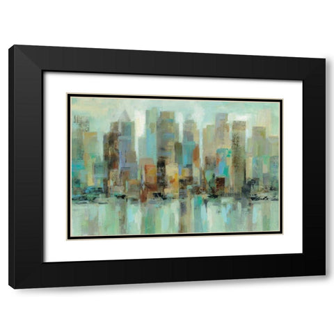 Morning Reflections Black Modern Wood Framed Art Print with Double Matting by Vassileva, Silvia