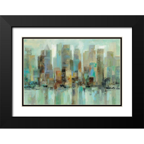 Morning Reflections Black Modern Wood Framed Art Print with Double Matting by Vassileva, Silvia