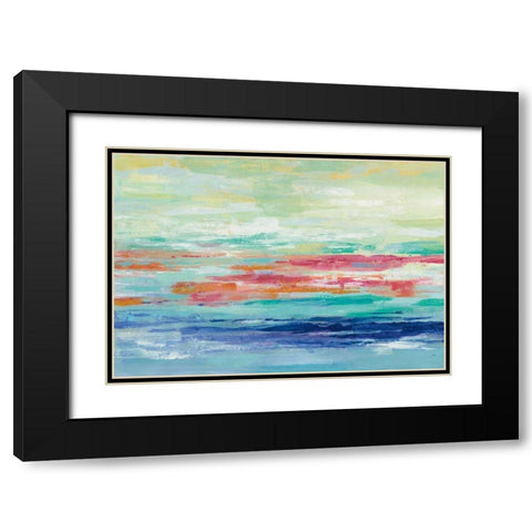 California Surf Black Modern Wood Framed Art Print with Double Matting by Vassileva, Silvia